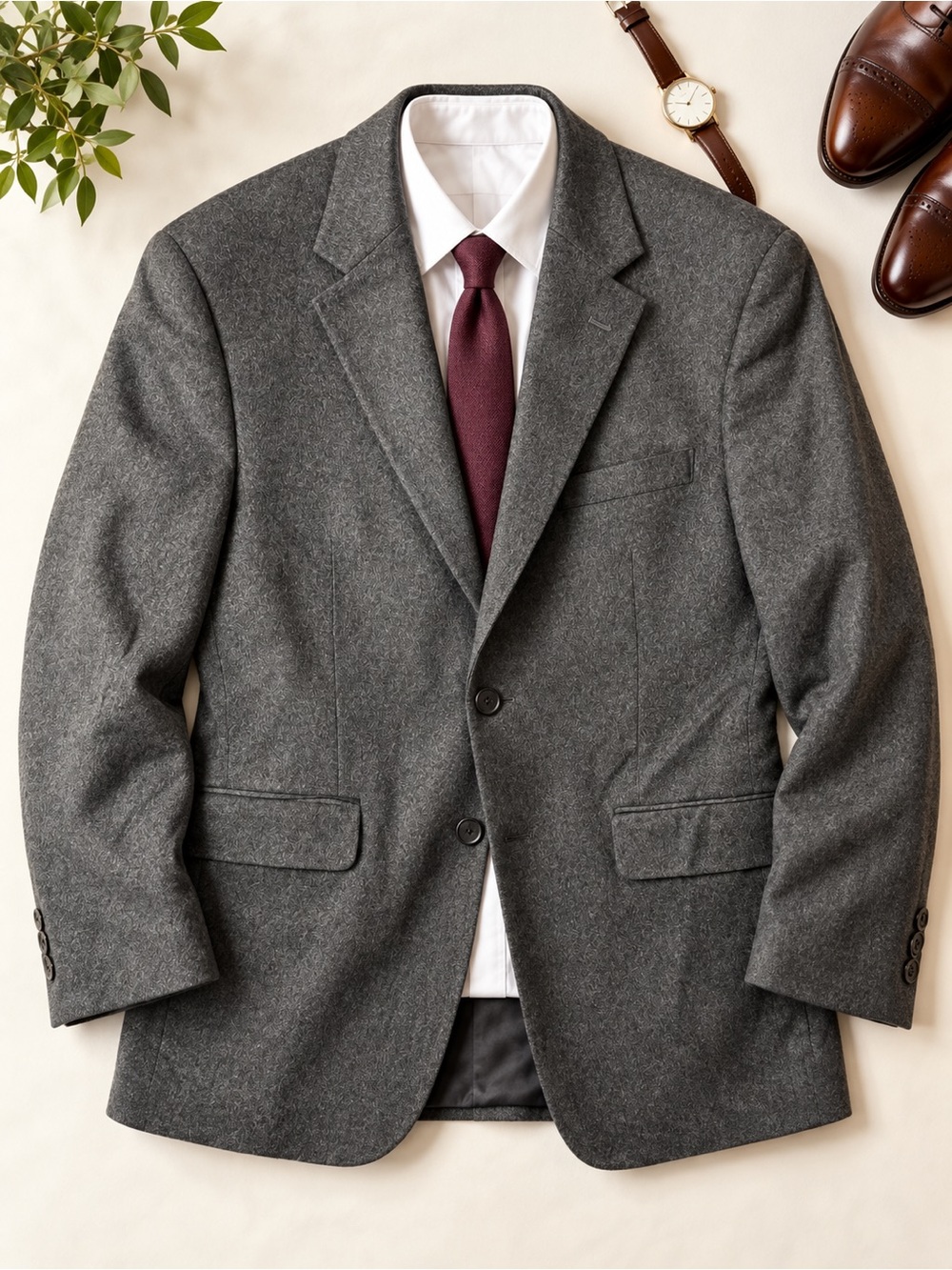 Jos. A. Bank Men’s 42S 100% Cashmere Charcoal Blazer Sport Coat